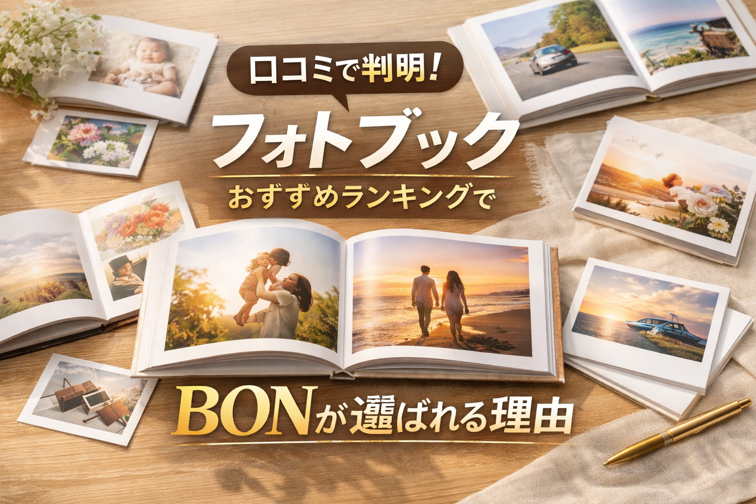 口コミで判明！フォトブックおすすめランキングでBONが選ばれる理由