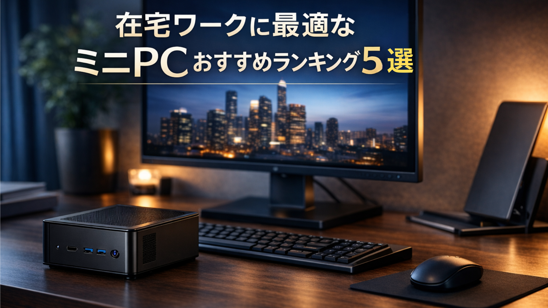 在宅ワークに最適なミニPCおすすめランキング5選｜コスパ最強はMINISFORUM