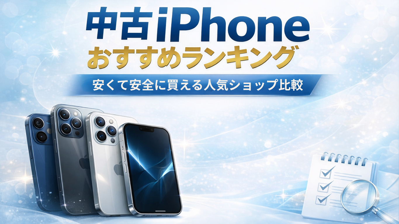 中古iPhoneおすすめランキング｜安くて安全に買える人気ショップ比較【失敗しない選び方】