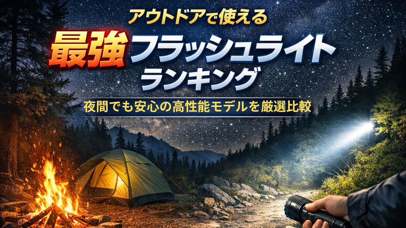アウトドアで使える最強フラッシュライトランキング｜夜間でも安心の高性能モデルを厳選比較